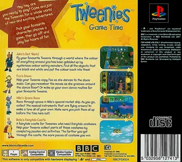 Tweenies - Game Time (EU) box cover back